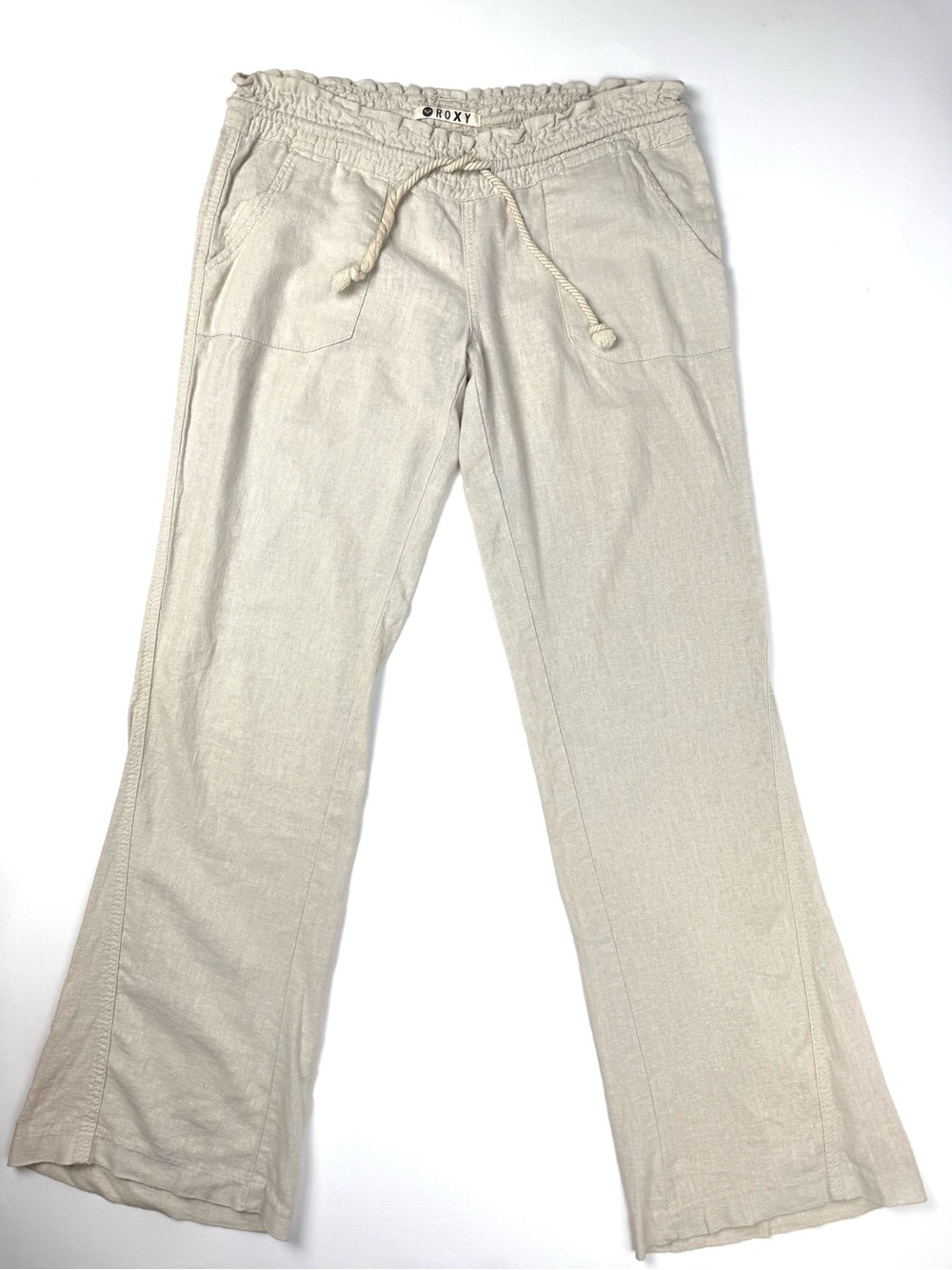 Roxy Wide-Leg Drawstring Pants Size Medium